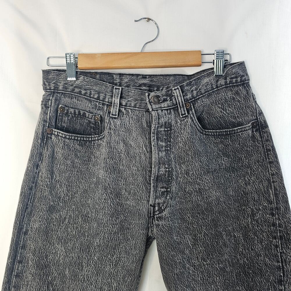 Levi's Vintage 90" 501 Straight Jean Faded Black size 31 - Picture 3 of 8